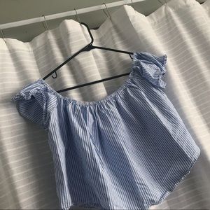 Off the shoulder crop top
